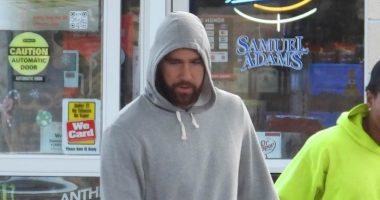 EXCLUSIVE: Missing Taylor already? Travis Kelce looks glum as he fills up his Rolls Royce and grabs some candy on the way to practice... just hours after popstar girlfriend Swift jetted off to London to see pal Beyonce