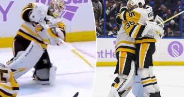 Tristan Jarry makes Penguins history with incredible goalie goal