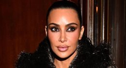 Kim Kardashian has her fingers in plaster as she leaves restaurant