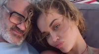 Rita Ora is showered with kisses by husband Taika Waititi