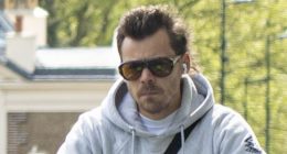 Harry Styles enjoys bike ride through Primrose Hill