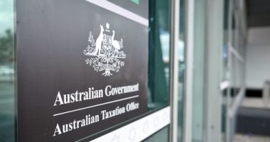 Generic photo of people walking out of the ATO Office.