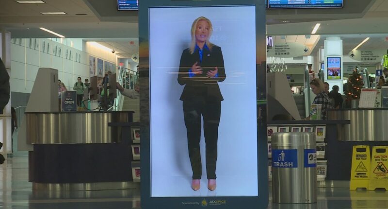 Mayor Donna Deegan 'hologram' removed from Jacksonville International Airport