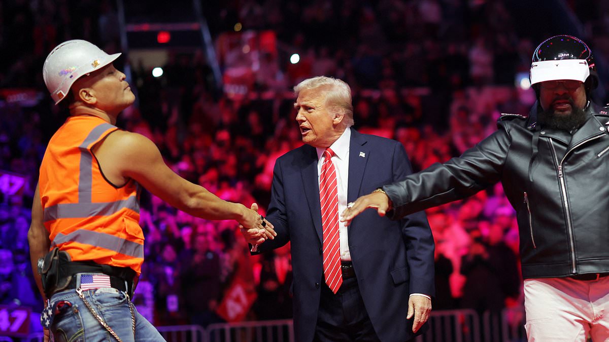 The Village People Dance with President-elect Donald Trump at Victory Rally