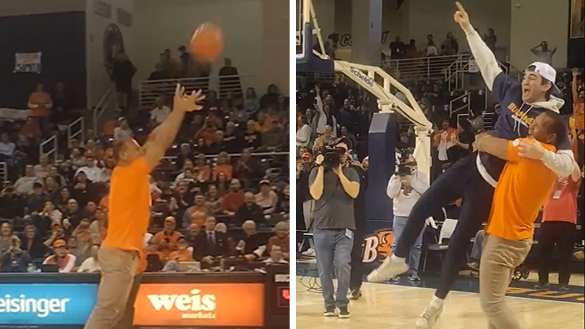 Alex Rodriguez Makes Halfcourt Shot, Helps Student Win $10K