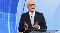 Opposition Leader Peter Dutton during the third leaders' debate