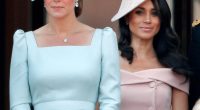 Kate and Meghan, pictured standing on the balcony of Buckingham Palace during Trooping The Colour in 2018, had totally different approaches to royal life, according to staff