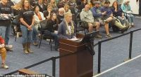 Celeste Diest, a high school junior at Lucia Mar Unified School District, spoke out against the participation of transgender athletes in sports at a recent school board meeting