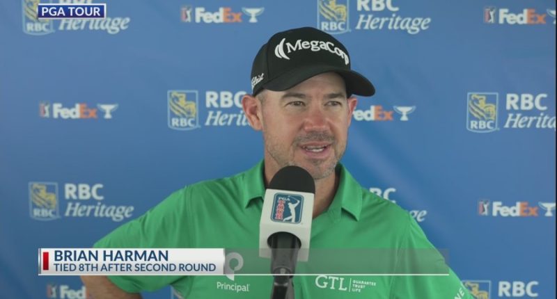 Harman tied for 8th heading into Round Three of RBC Heritage
