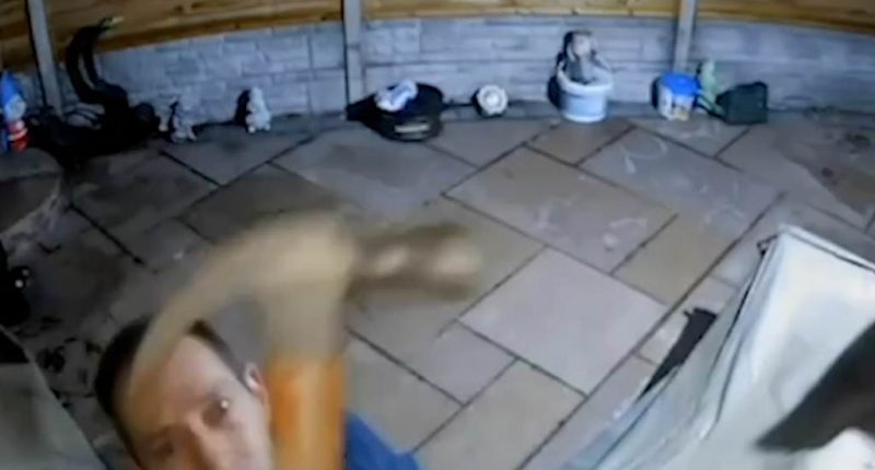 Inside one of Britain's most BITTER neighbour wars: How man made wheelchair-bound pensioner's life hell for five years over a Ring doorbell - but he's not smiling for the camera anymore
