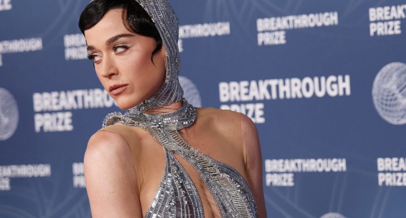 Katy Perry attends the 11th Breakthrough Prize ceremony at Barker Hangar in Santa Monica, California, on April 5, 2025.