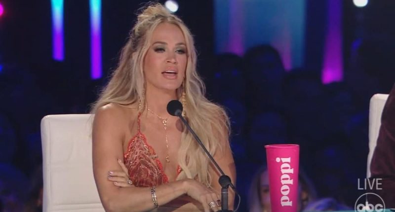 American Idol fans stunned as Carrie Underwood wears finale dress 20 years later to reveal top 10 contestants