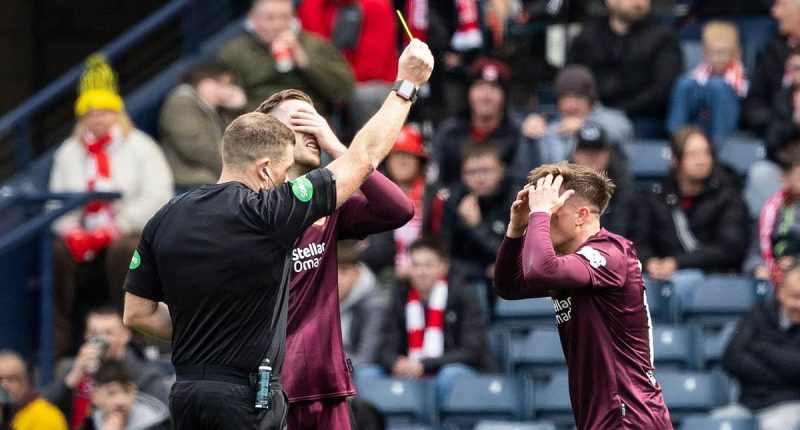 Angry Hearts demand answers from SFA as Devlin dismissal prompts Tynecastle club to review VAR stance