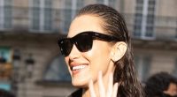 Bella Hadid looks happy and healthy in black leather look while filming new series The Beauty in Paris - one day after sparking concern with VERY thin frame