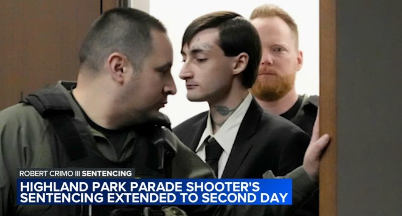 Highland Park parade shooting: Sentencing for Robert Crimo III to continue for 2nd day as survivors of mass shooting speak