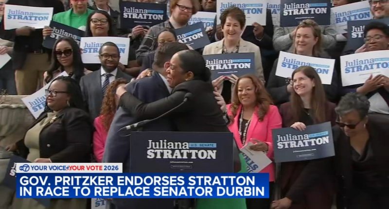 Illinois Governor JB Pritzker endorses Lieutenant Governor Juliana Stratton for U.S. Senate after Senator Dick Durbin retires