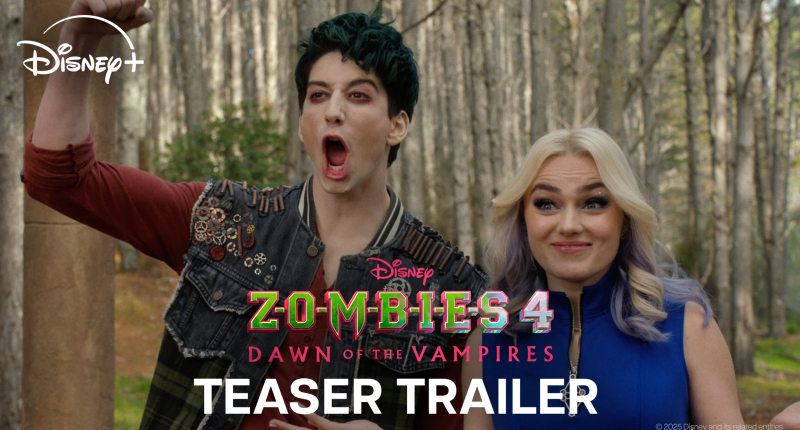 Official teaser: 'ZOMBIES 4: Dawn of the Vampires' starring Milo Manheim, Meg Donnelly brings new monster rivalry to the screen