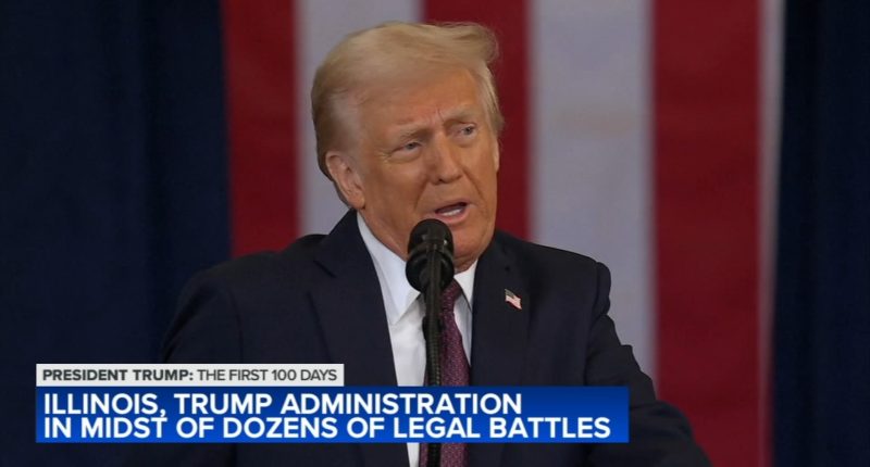 President Donald Trump news today: Chicago, IL involved in some of over 100 lawsuits filed against administration in 1st 100 days