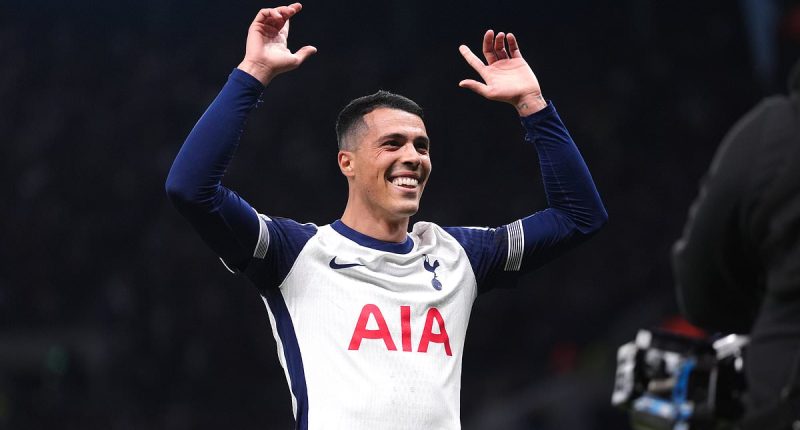 Tottenham 1-1 Eintracht Frankfurt: Pedro Porro keeps Spurs' European dreams alive as he cancels out Hugo Ekitike's early strike