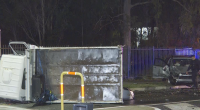Truck driver charged after elderly woman and child injured in three-vehicle crash