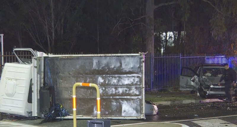 Truck driver charged after elderly woman and child injured in three-vehicle crash