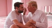 Trump tenderly applies mascara to 'eyeliner man' JD Vance as the pair snuggle in an all-pink bedroom in wild AI image as China unleashes meme warfare on US amid tariff stand-off
