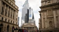 City workers in the Square Mile financial district of the City of London