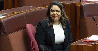 Jacinta Nampijinpa Price in the Senate at Parliament House in Canberra on Monday 16 October 2023.