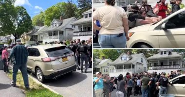 Chaotic video shows Massachusetts ICE arrest being disrupted by 'unruly' crowd, leading to 2 arrests