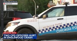 2 Chicago police officers, 2 young kids, driver injured in car crash on South Racine Avenue in Englewood, sources say