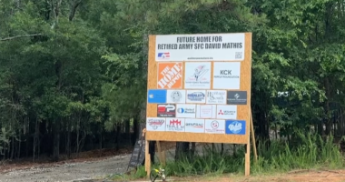 A Soldier's Journey Home and local firefighters building a house for local injured combat veteran
