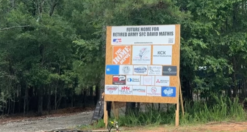 A Soldier's Journey Home and local firefighters building a house for local injured combat veteran