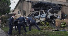 A music talent agency says 3 employees died on a plane that crashed into a San Diego neighborhood