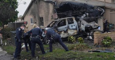 A music talent agency says 3 employees died on a plane that crashed into a San Diego neighborhood