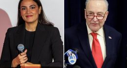 AOC would trounce Sen. Chuck Schumer in primary as party leader 'bleeding support' from Dems, Jewish voters: poll