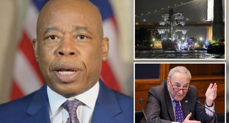 Adams denies Schumer's claim that DOGE cuts could be partly to blame for Brooklyn Bridge ship tragedy