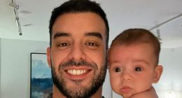 Adrian 'Mr Lambo' Portelli shares snap of him having fun with baby son