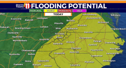 Afternoon showers are likely with a few t-storms, heavy rain poses flash flood risk
