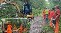 'Army of orange' inmates rescue mother and 3 children who were stranded at home following destructive Oklahoma tornado