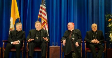 As 'Born in the U.S.A.' plays, American cardinals in Rome celebrate Pope Leo XIV