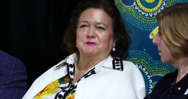 Gina Rinehart attends the Australian 2024 Paris Paralympic Swimming squad announcement