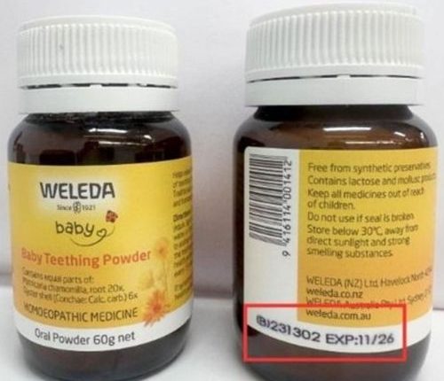 Baby teething powder recalled over glass found in bottle