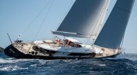 The yacht Bayesian at the St Barths Bucket Regatta.