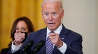 President Biden addressing the media.