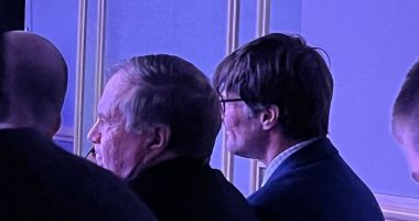 Bill Belichick sits with Jordon Hudson's dad at beauty pageant