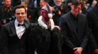 Bird man on red carpet leaves Cannes squawking