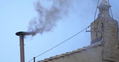 Black smoke pours from Sistine Chapel chimney as second and third pope ballots unsuccessful