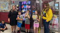 Book vending machine encouraging good behavior in Weldon