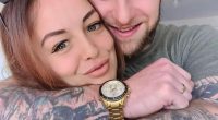 Photo of a couple embracing.