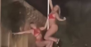 'British' pole dancers hold photoshoot at historic Greek monument